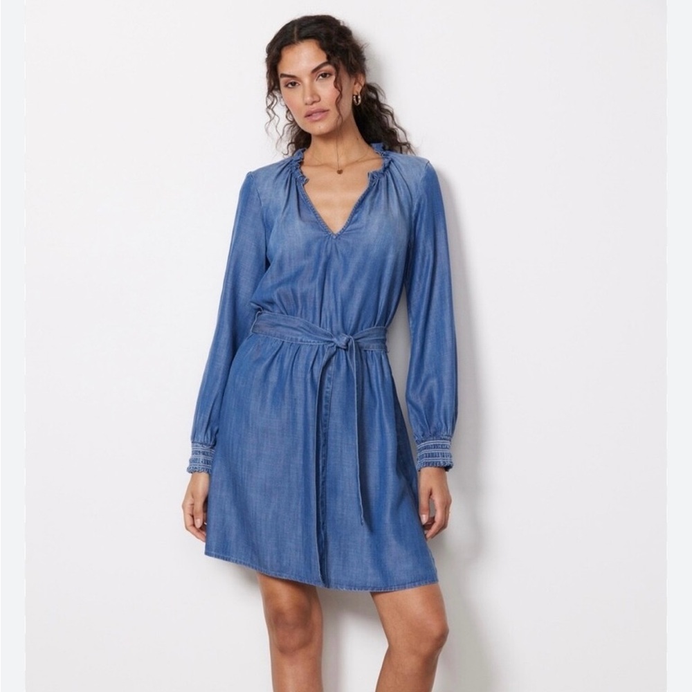 Cloth & Stone Long Sleeve Denim Dress - Picture 2 of 4